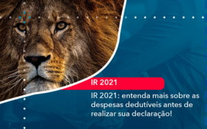 Ir 2021 Entenda Mais Sobre As Despesas Dedutiveis Antes De Realizar Sua Declaracao 1 - Adjutos Assessoria Contábil